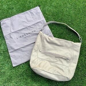 Liebeskind leather cream convertible purse
